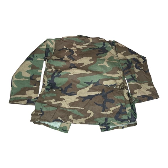 Vintage 1970s US Army Woodland Camo BDU Jacket Pants Set Mens USGI ECWCS -SMALL - Picture 7 of 13
